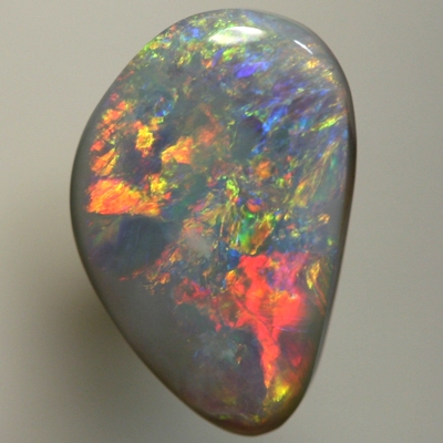 SOLID SEMI BLACK OPAL Crispy bright red and orange SEE VIDEO